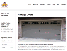 Tablet Screenshot of aplusgaragedoorservice.com
